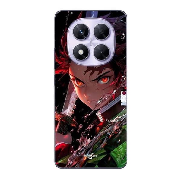 Coque - Maniacase - Xiaomi Redmi Note 14 Pro 5G - Blød - Manga anime - Sort