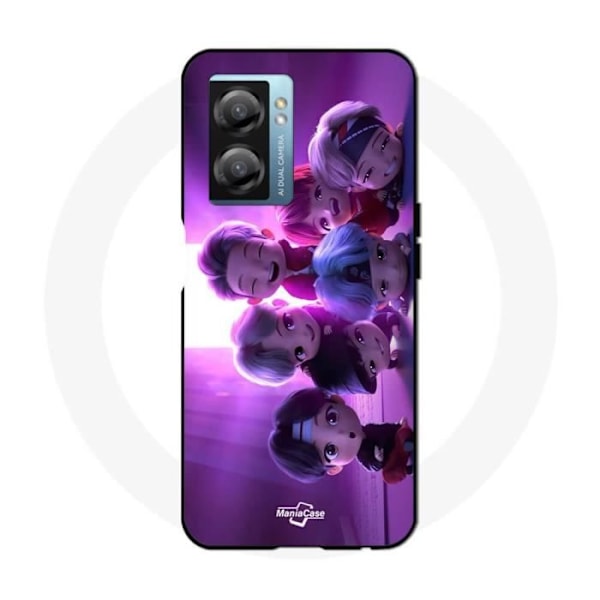 Coque Oppo A77 5G bts grupp animation kpop