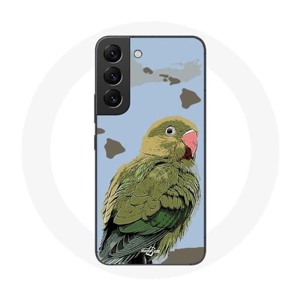 Skyddsfodral för Samsung Galaxy S22 Parakiter Fåglar grön