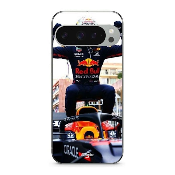Coque - MANIACASE - Google Pixel 9 Pro - Silikon - Svart - Formel 1 Svart