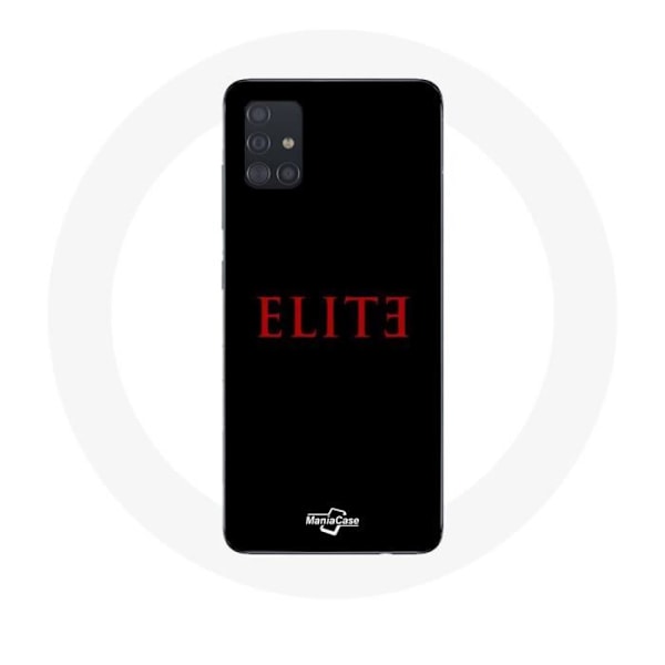 Coque för Samsung Galaxy A51 Elite Säsong 5 Röd Logotyp Svart Bakgrund