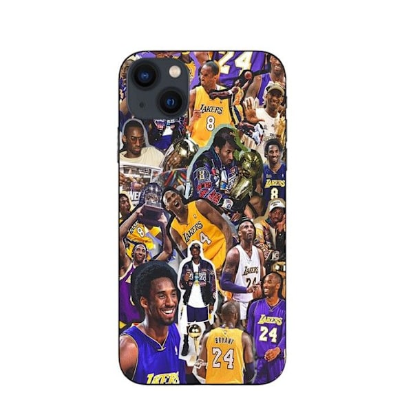 Coque - Maniacase - Iphone 13 - Kobe Bryant - NBA-mästare - Mjuk - Svart svart