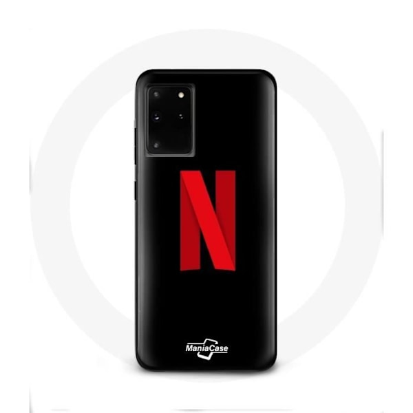 Skyddsfodral för Samsung Galaxy S11 Plus Netflix-logotyp röd med svart bakgrund