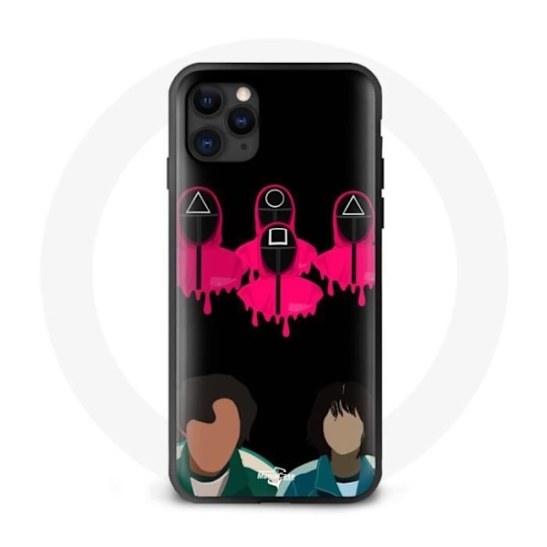 Coque - Squid Game - Iphone 12 Pro Max - Blød - Sort - Unikt mønster