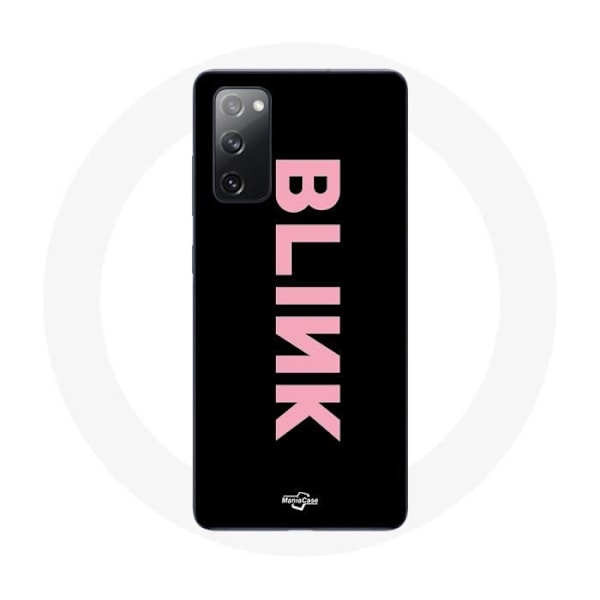 Coque för Samsung Galaxy S20 FE Blink Fandom Blackpink Logga Rosa Bakgrund Svart
