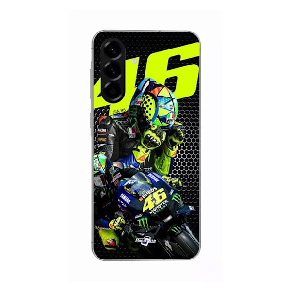 Coque - Maniacase - Samsung Galaxy A56 46 - Silikon - Svart - Valentino Rossi Logotyp Motogp Svart