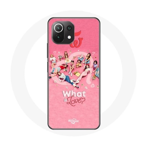 Skyddsfodral för Xiaomi Mi 11 Lite TWICE Logo Röd Affisch What Is Love