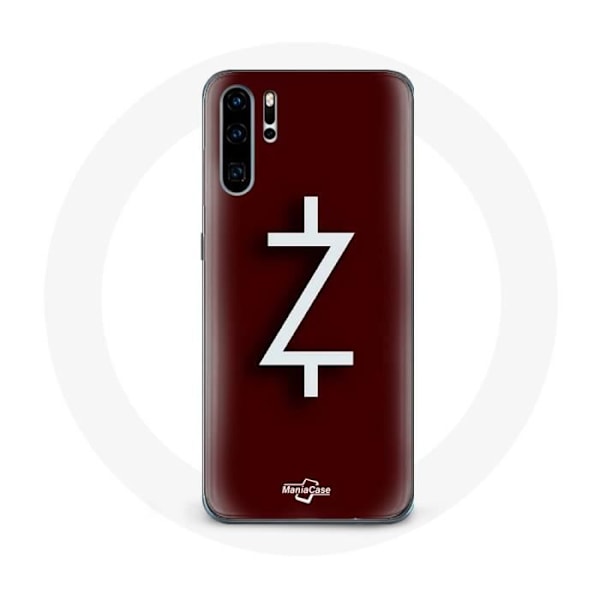 Coque för Huawei P30 Pro Ozark Säsong 4 Logotyp Z Vit Bakgrund Röd