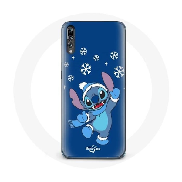 Coque för Huawei p20 Stitch snö jul blå