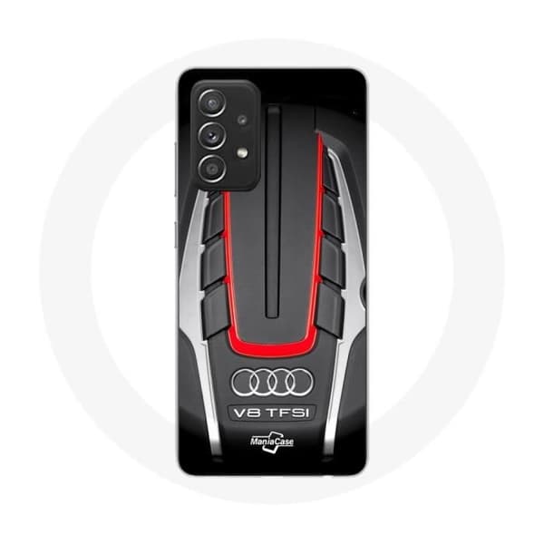 Samsung Galaxy A52 Audi S8 -punainen logo kuori