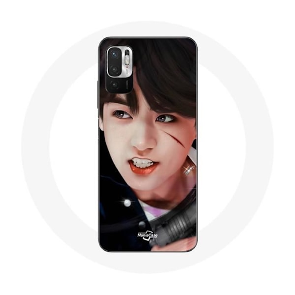 Coque för Xiaomi Redmi Note 10 5G BTS Bangtan Sonyeondan Jungkook Fanart