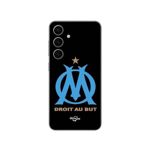Telefonplånbok - Maniacase - Samsung Galaxy S24 Plus - OM Olympique de Marseille-logotyp - Mjuk - Svart Svart