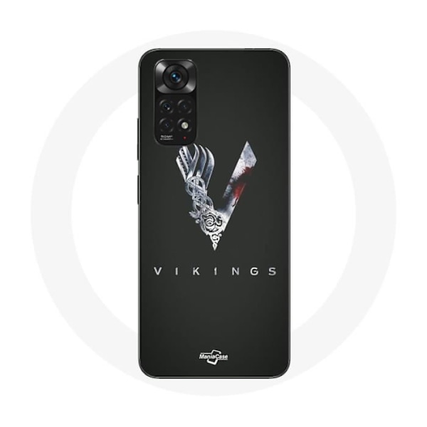 Coque - Xiaomi - Redmi Note 11 4G - Vikings - Logotyp V - Svärd - Grå Svart Mörkgrå
