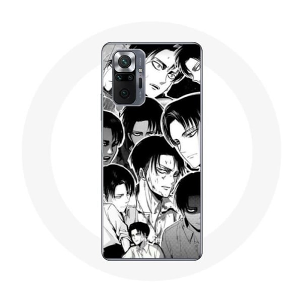 Coque för Xiaomi Redmi Note 10 Pro Attack on Titan Manga Levi Ackerman