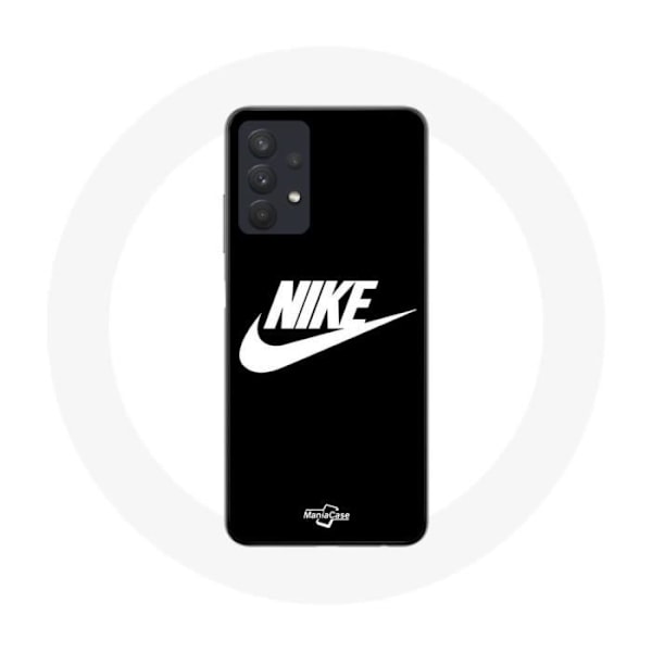 Coque Maniacase för Samsung Galaxy A32 4G nike logotyp vit fram svart