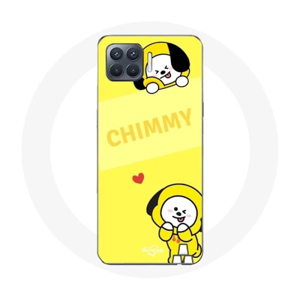 Coque för Oppo A93 BTS Bangtan BT21 Chimmy Jimin Gul Bakgrund