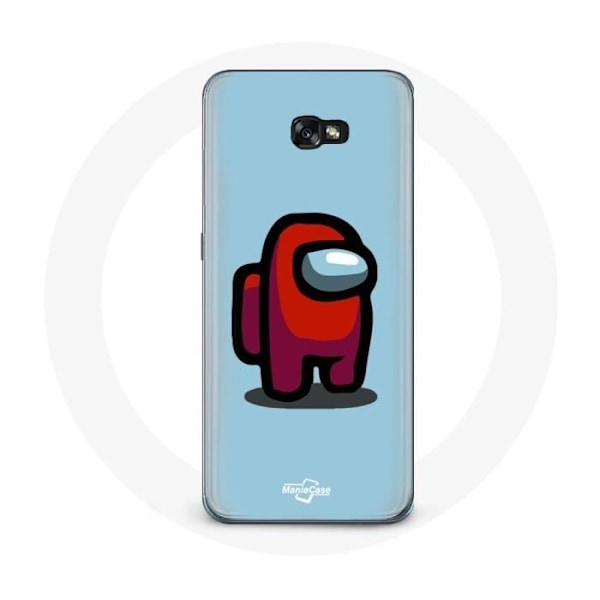 Coque för Samsung Galaxy A5 Among Us videospel Blå bakgrund
