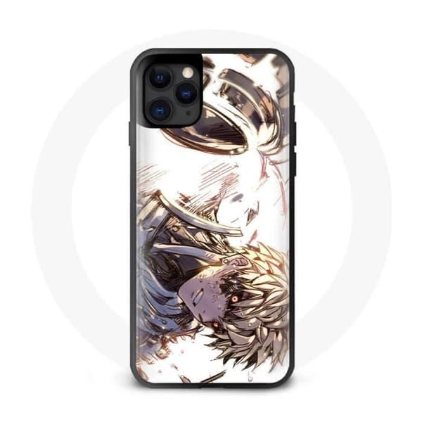 iPhone 12 Mini Cover - Maniacase - Genos One Punch Man - Sort - Blød - Stødbeskyttelse