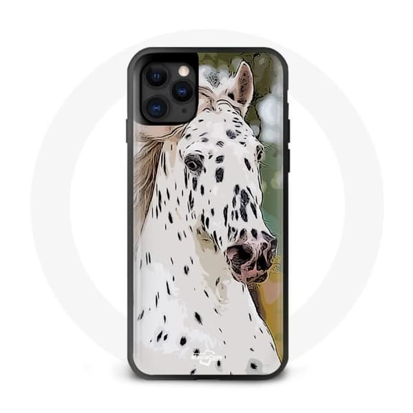 iPhone 11 Cover - Appaloosa - Blød - Sort - Hestemotiv - Unisex