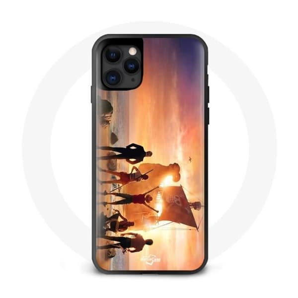 Cover - Maniacase - Iphone 11 Pro - One Piece - Silikone - Blød svart