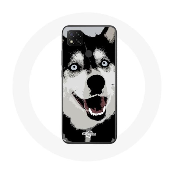 Coque Xiaomi Redmi 9C Husky från Sibirien Blå Ögon