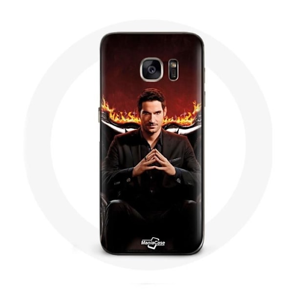 Coque - Samsung - Galaxy S6 edge - Lucifer Morningstar - Hård - Svart