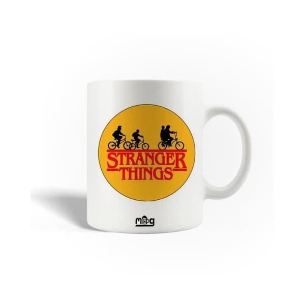 Mugg - Stranger Things - Logotyp - Keramik - Gul - 30cl - Diskmaskinssäker