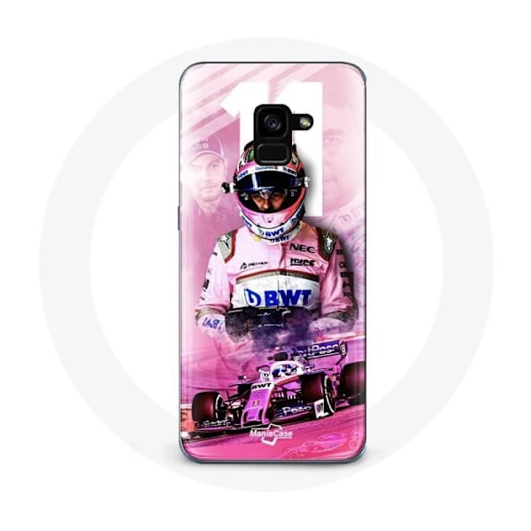 Skydd för Samsung Galaxy A8 Plus Formel 1 Sergio Pérez Formel 1-förare Rosa