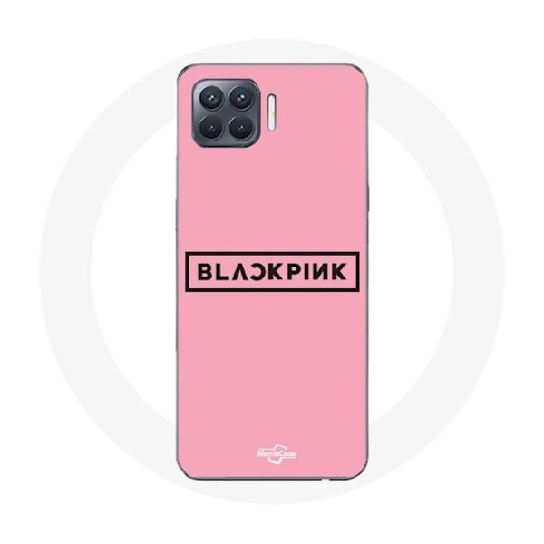 Coque för Oppo A93 Blackpink K-pop Grupp Logotyp Rosa Bakgrund