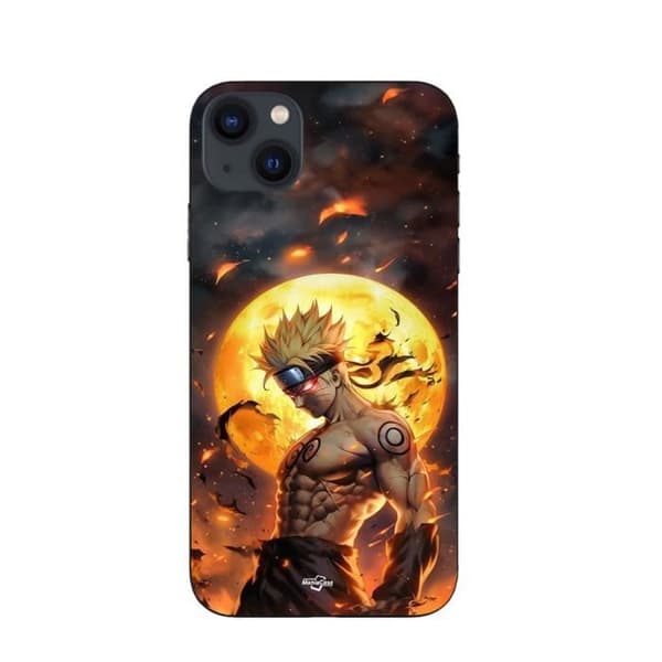 Coque Maniacase voor iPhone 14 tummassa Naruto kuu 3D