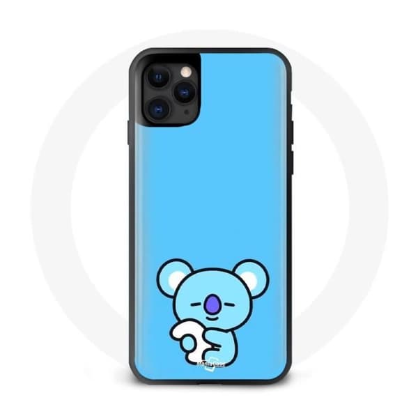 Cover til iPhone 13 Mini Bangtan BTS BT21 Koya RM Blå Baggrund