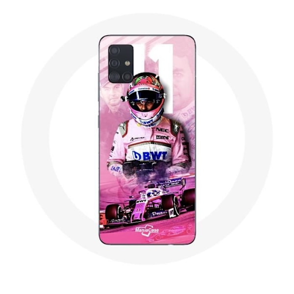 Coque Samsung Galaxy A51 Formel 1 Sergio Pérez F1-förare Rosa