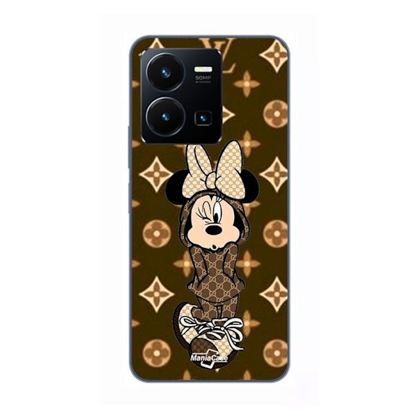 Coque för Vivo Y35 4G minnie DISNEY LV MARRON Maniacase SVART