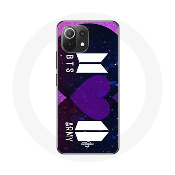 Skydd för Xiaomi Mi 11 Lite Bangtan Sonyeondan Logotyp BTS och Logotyp ARMY Jag Lila Dig