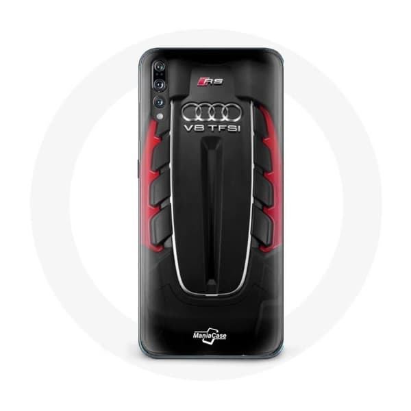 Coque - Audi - Huawei P20 - Rød - Hård - Beskyttelse Röd
