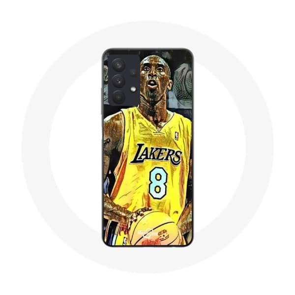 Coque - MANIACASE - Samsung Galaxy A32 4G - Sort - Kobe Bryant Dunk - Blød Svart