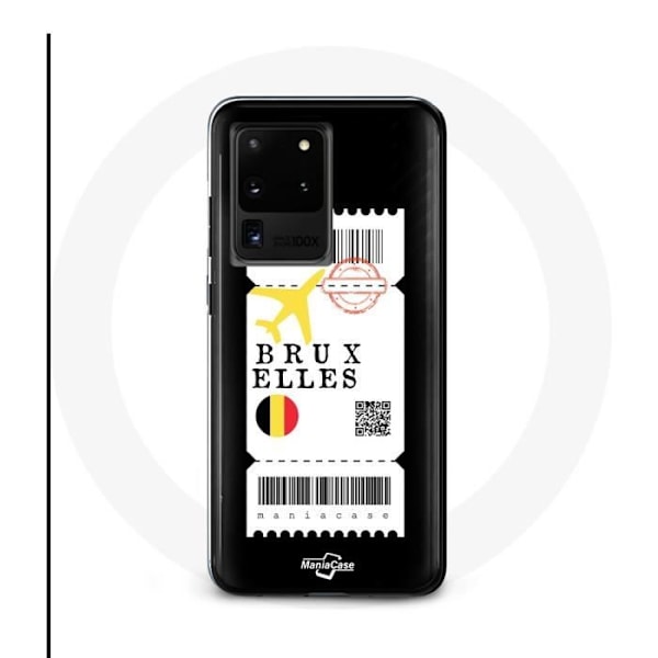 Coque - Samsung - Galaxy S20 Ultra - Flygbiljett - Svart - Styv