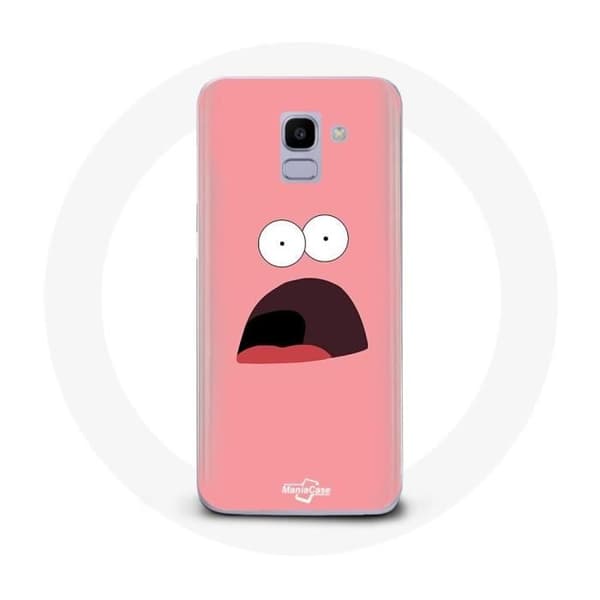 Coque - MANIACASE - Samsung Galaxy A8 2018 - Bob Sponge - Rosa - Blød Rosa