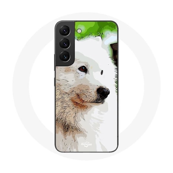 Skal för Samsung Galaxy S21 FE Vit Samojedhund