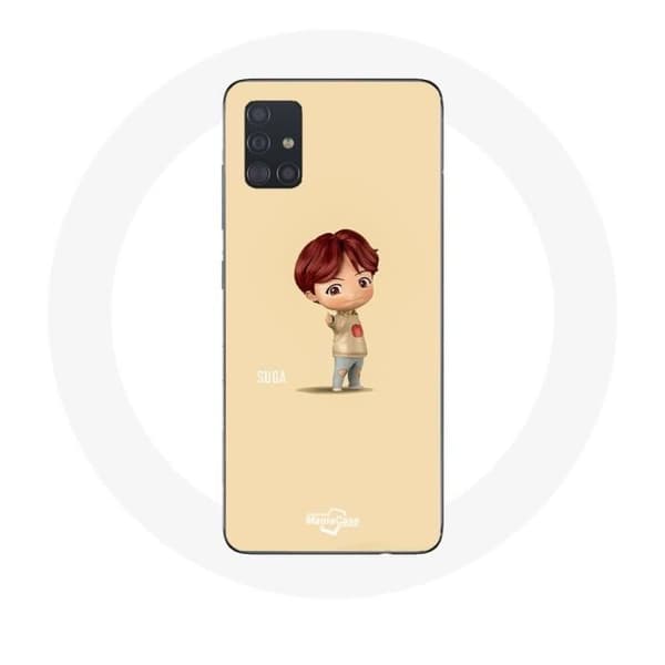 Coque pour Samsung Galaxy A51 BTS TinyTAN animaatio Suga