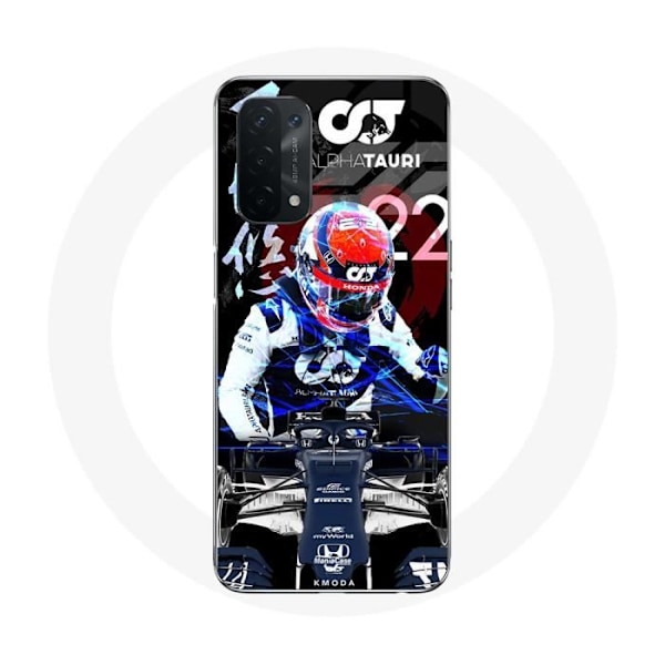 Coque för Oppo A74 Formel 1 Yuki Tsunoda, japansk F1-kapplöpningsförare