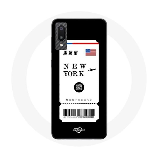 Coque - Samsung - Galaxy A02 - Flygbiljett New York - Mjuk - Syntetiskt skydd