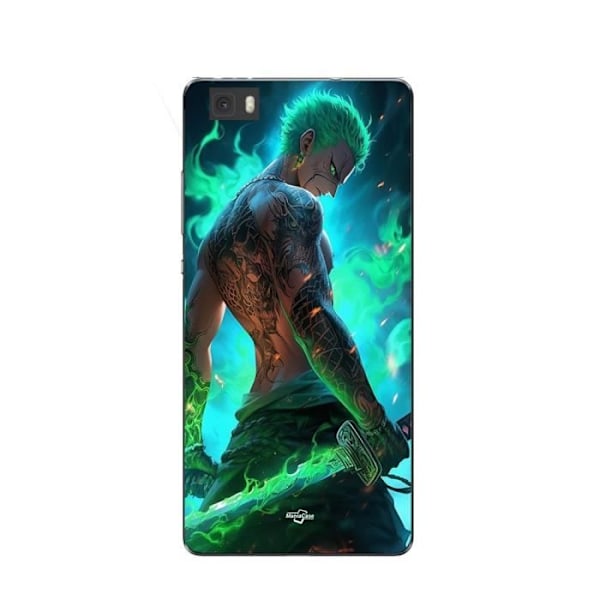 Coque Maniacase för Huawei P8 Lite One piece Zoro 3D Manga anime Fanart