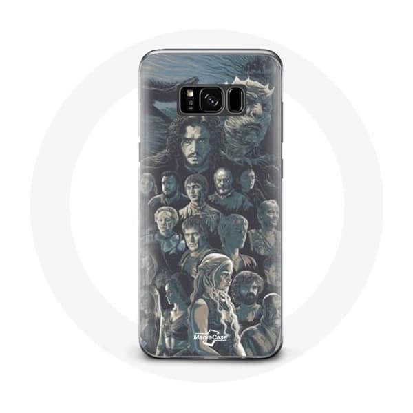 Coque - Game of Thrones - Samsung Galaxy S8 - Stiv - Karakterplakat - Grå Grå