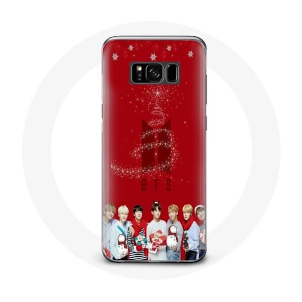 Skydd för Samsung Galaxy S8 Plus BTS Bangtan Boys Röd Bakgrund Julklapp 2023