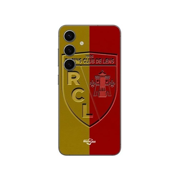 Coque Samsung Galaxy S24 PLUS RCL LENS Logotyp med gul och röd bakgrund Maniacase
