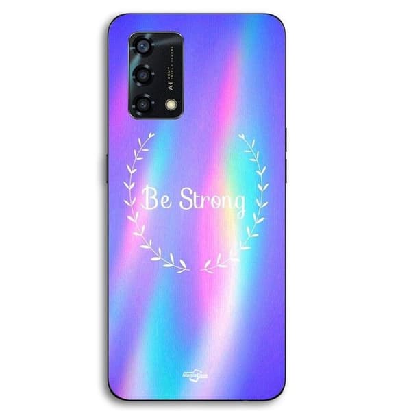 Coque til Oppo A95 Be strong regnbue Maniacase Svart