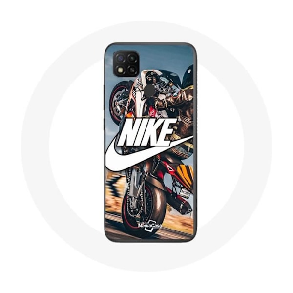 Coque - Nike - Xiaomi Redmi 9C - Mjuk - Vit - Motif Motorcykelhjul Vit