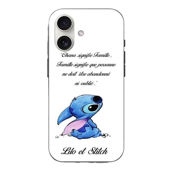 Coque - Stitch - Iphone 16 - Mjukt - Vitt - Daglig skydd Vit
