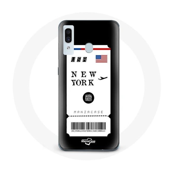 Mobilskal för Samsung Galaxy A20e Flygbiljett New York